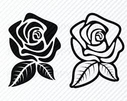 Flower Swag Svg Etsy Ca Rose Clip Art Rose Silhouette Flower Drawing