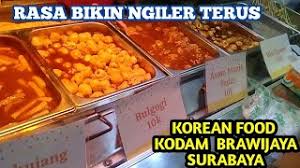 For indonesia food, you can try mantra restaurant, padang merdeka restaurant, etc.for japanese food you can try; Kuliner Kodam Brawijaya Surabaya Korean Food Youtube