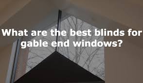 All angle or triangle aluminum blinds will be made with a wand tilt. What Are The Best Blinds For Gable End Windows Waverley