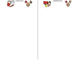 Healthy Vs Unhealthy Food Sorting Chart