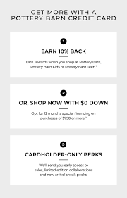 Does pottery barn have coupons? Pottery Barn Credit Card Pottery Barn
