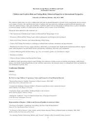 Children and Youth at Risk and Taking Risks: Historical Inquiries in  International Perspective Conference Schedule