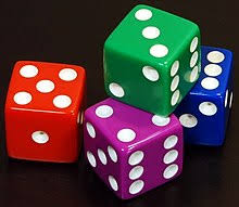 Left Center Right Dice Game Set, Dice Game Set Including 3 Dices 40  Colorful Chips, 6 Sided Round Corner Dice For Left Right Center Game Board  Games Accessories With Instructions For Party :