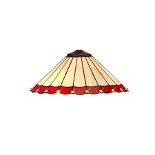 Maybe you would like to learn more about one of these? Una Tiffany Style Lampshade Cream And Red Stained Glass Crystals