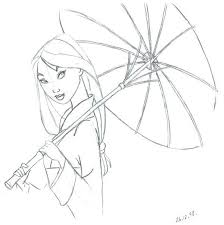 Mulan Sketch Princesas Dibujos Dibujos Faciles De Disney Bocetos