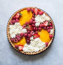 For the filling, wash and peel mango and cut it into small cubes. Mango Curd Fruit Tart By Zoebakes Quick Easy Recipe The Feedfeed