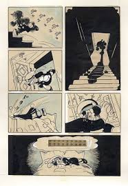 tezuka osamu 1928 1989 page from crime and punishment tsumi to batsu 1953 book published by tokodo watercolor 漫画