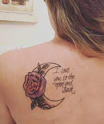 The Tattoo I Got Matching With My Grandma I Love You To The Moon And Back I Love My Tattoo To The Moon And Back Tattoo Tattoos Moon And Back Tattoo