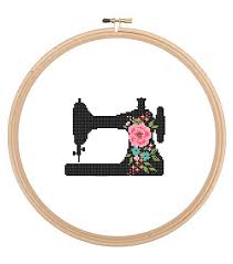 From letter samplers to flowers and birds, our range of free cross stitch and embroidery patterns will have you stitching in no time. Sewing Machine Silhouette Cross Stitch Pattern Floral Roses Wall Art Sewing Machine Cross Stitch Modern Crafty Stitching Trendy Great Gift Zindagi Designs