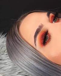 35 Colors Orange Brown Red Rose Eyeshadow Palette Gold High Pigment Orange Eye Makeup Glowing Makeup Orange Makeup