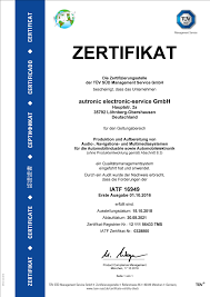 When talking about iatf 16949, the situation is completely different: Autronic Electronic Service Gmbh
