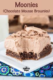 Moonies Chocolate Mousse Brownies Imperial Sugar Chocolate Desserts Desserts Dessert Bars