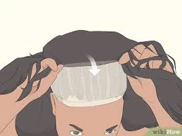 If you are relaxed you could wrap it. 3 Easy Ways To Put A Wig On If You Have Long Hair Wikihow