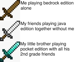 Minecraft developers made two games; Minecraft Bedrock Edition Vs Java