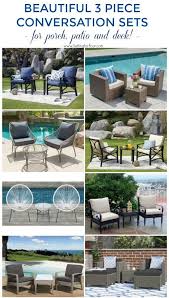 Affordable 3 Piece Conversation Set Ideas For The Patio Porch Deck Outdoor Furniture Sets Patio Furnishings Stair Decor