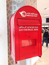 Red Emirates Post Box Found Inside Abu Dhabi International Airport Buzones Buzon Postales