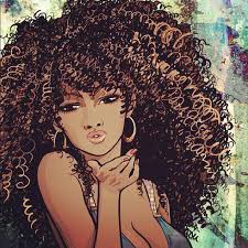 Frizzy and curly hair drawing lessons and step by step drawing tutorials for drawing peoples curly hair. Black Girl With Short Curly Hair Drawing Novocom Top