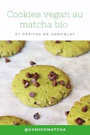 Cookies Vegan Au Matcha Bio Et Pepites De Chocolat En 2020 Pepite Chocolat Alimentation Cookies Recette