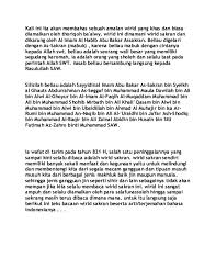 Terjemahan doa al imam al hafidh al musnid abubakar assakran bin al hafidh al musnid a. Wirid Sakran Pdf