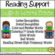 First Grade Sight Word Student Booklet Dolch Words Letter Recognition Activities First Grade Sight Words