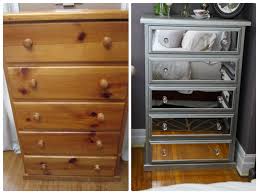Diy Mirrored Chest Of Drawers Using Acrylic Mirrors Boyanmis Mobilya Mobilya Yenileme Dekor