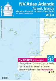 Nv Charts Atl 3 Nv Atlas Atlantic Atlantic Islands Madeira Canary Islands Azores Cape Verdes