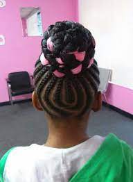 Braided Bun Braided Hairstyles Easy Hair Styles Braids For Kids