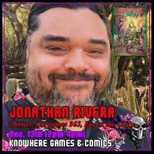 Meet MIKEY WAY & JONATHAN RIVERA this Saturday at #KnowhereGC!!! We are  honoured to host the brilliant writers of #Christmas365, #Collapser,  #cavecarsonhasacyberneticeye, #DCUHalloweenSpecial, DC's #LexAndTheCity, &  so much more: @MikeyWay & @JonRivera80!