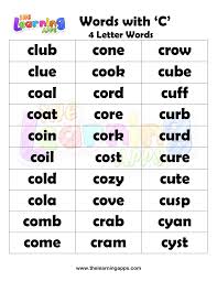Apart from this, parents need to focus on teaching soft c words for kids along with other c words for the overall improvement of communication. Words That Start With C For Kids Words That Begin With C