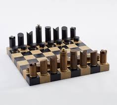 A chess board is usually integral to the table top and often two drawers are provided to hold the pieces when not in use. Wooden Chess Board Game Pottery Barn