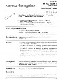 Le format et la mise en page les lettres d'affaires sont presque toujours. Norme Nf Iso 13381 1 Surveillance Et Diagnostic Des Machines Pronostic Partie 1 Lignes Directrices Generales En Pret Au Cidb Recherche Mediatheque Ressources