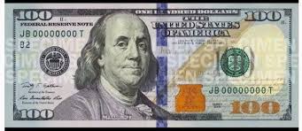 The Brand New One Hundred Dollar Bill With Holograms The Bells On The Blue Strip Turns Into 100 When You Move 100 Dollar Bill Dollar Bill Time Value Of Money