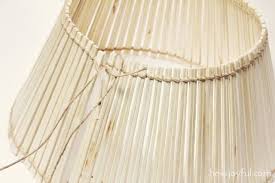 что можно сделать из палочек для суши своими руками Chopstick Lampshade Tutorial Diy Lamp Shade Lamp Shade Frame Lamp Shade Crafts