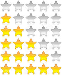 7 rating star vector icons. Yellow And White Glossy Stars Icon Set For Rating And Survey Stock Photo Picture And Royalty Free Image Image 14636150