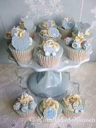 Baby Blue Baby Shower Cupcakes For Boy Baby Boy Cupcakes Baby Cupcake