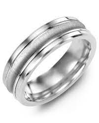 Men S Concave Brush Polished Edges Wedding Band Mens Wedding Rings Mens Wedding Bands White Gold Mens Wedding Bands