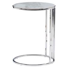 Rectangular coffee table in marble finish. Faro Marble Effect Side Table