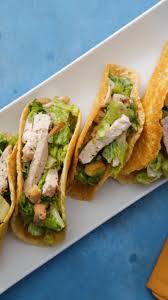 Chicken Caesar Salad Tacos Video Recipe Video Food Recipes Cooking