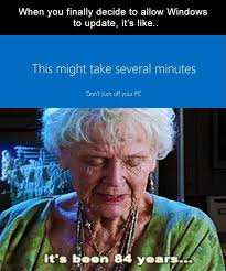 Meme generator, instant notifications, image/video download, achievements and many more! Smilin Wizard On Twitter 84 Years Guys Windows Computer Computers Update Wait Time Year Years Life Meme Memes Pc Microsoft