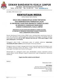 Semua kaunter pejabat daerah negeri selangor. Penutupan Terowong Susur Ke Lebuhraya Hubungan Timur Barat Taman Connaught Portal Rasmi Dewan Bandaraya Kuala Lumpur