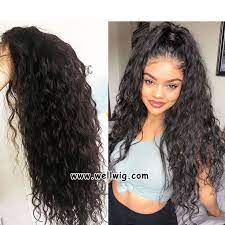 13 6inch Lace Front Water Wave Human Hair Wigs Curly Hair Styles Mixed Curly Hair Curly Hair With Bangs
