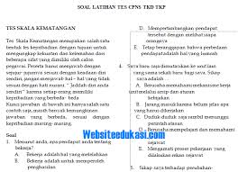 Selain memiliki gaji yang lumayan, menjadi aparatur sipil negara juga sudah terjamin dan kali ini kosngosan akan memberikan beberapa contoh soal dan jawaban untuk tes kompetensi bidang pertanahan yang akan berguna bagi kamu. Soal Latihan Tes Cpns 2018 Tkd Tkw Websiteedukasi Com
