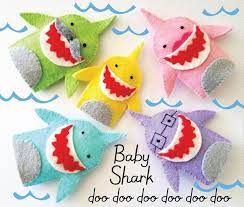 Shark Family Felt Finger Puppets Sewing Pattern Pdf Epattern Etsy Finger Puppet Patterns Felt Finger Puppets Finger Puppets
