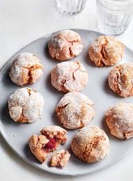 Nadiya Hussain S Raspberry Amaretti Biscuits Recipe Bbc2 Nadiya Bakes Recipe In 2020 Amaretti Biscuits Christmas Biscuits Recipe Biscuit Recipe