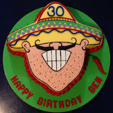 Mexican Theme Birthday Party For Men Mexican Sombrero Man 30th Birthday Cake Birthday Party Snacks 30th Birthday Cakes For Men Mexican Birthday