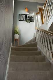 Landing And Stairs Hallway Refresh Entrance And Landing Mini Makeover Stairway Hallway Makeover Ideas Home Modern Hallway Stair Decor Hallway Designs