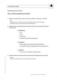 Kommas nach den stichpunkttexten und ein satzpunkt nach dem letzten stichpunkt: Sekundarstufe Unterrichtsmaterial Deutsch Texte Schreiben