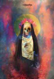 Send this wallpaper to your phone. Mexican Artwork Santa Muerte Wallpapers Things Artwork Paradise