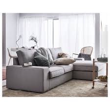 Cuddle up in the soft comfort of kivik sofa. Kivik Sofa With Chaise Orrsta Light Gray Ikea