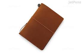 Product type traveler's passport cover. Traveler S Company Traveler S Notebook Starter Kit Passport Size Camel Leather Jetpens